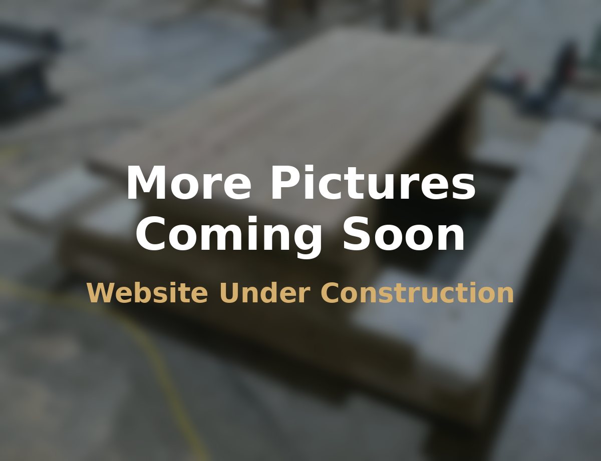 The Little Montanan log picnic table — more photos coming soon
